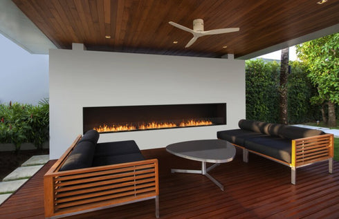 Ecosmart Fire Flex 86SS.BX2 Single Sided Fireplace Insert - Black Finish / Black Burner - ESF.FX.86SS.BX2.B